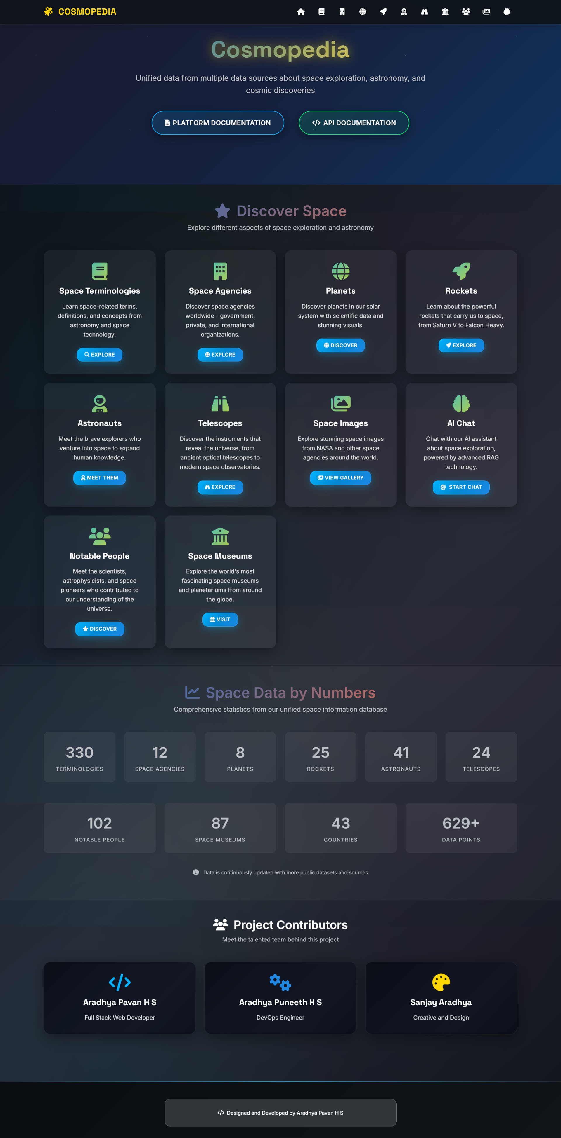 CosmoPedia - Index Page